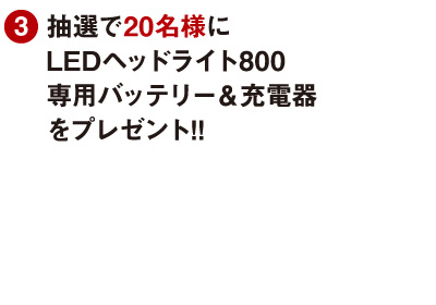 抽選でプレゼント